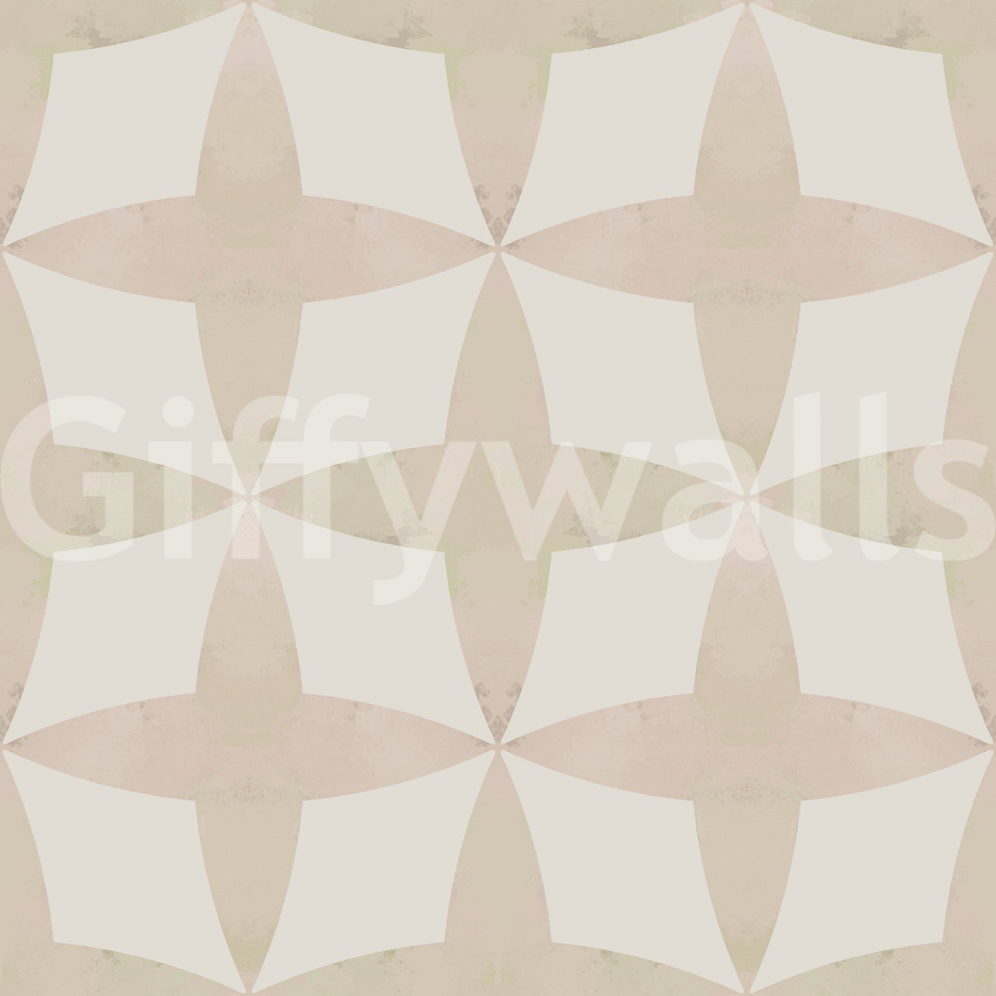 Delicate Neutral Diamonds wallpaper for walls, intersecting square geometry.