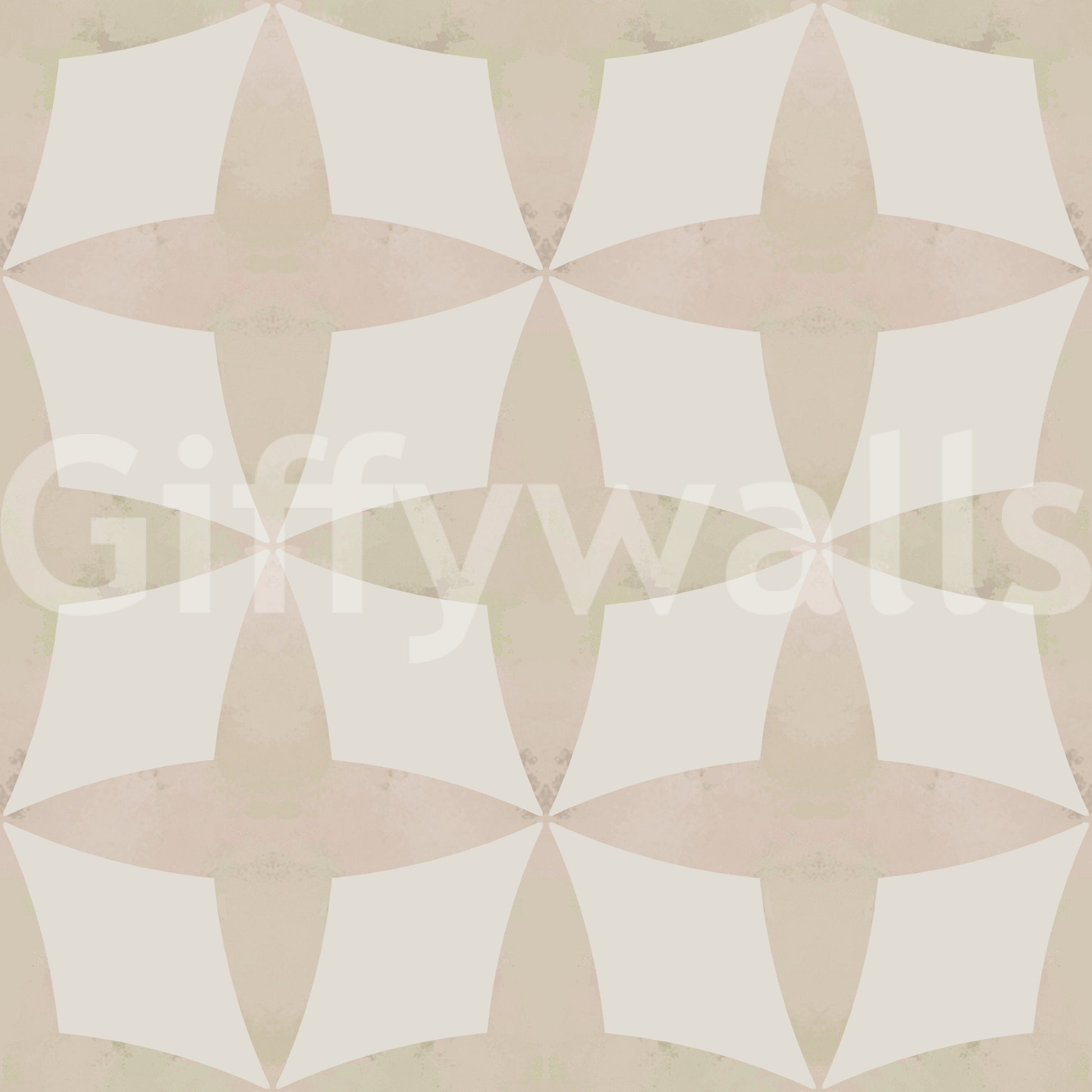 Delicate Neutral Diamonds wallpaper for walls, intersecting square geometry.