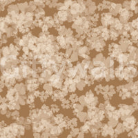 Gentle blossoming mural, the calming Neutral Floral Haze motif.