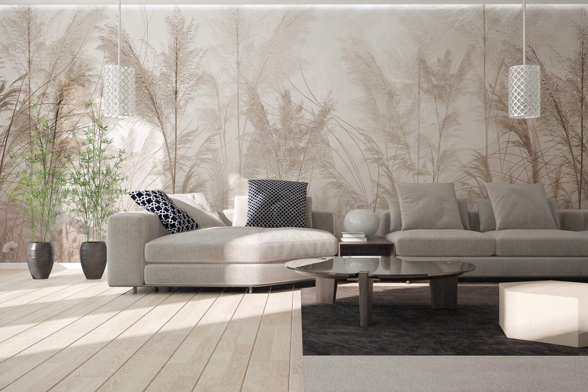 Grassland Botanical Wallpaper Mural
