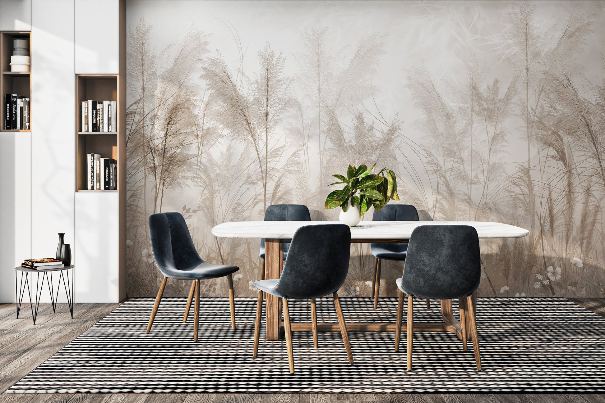 Neutral Nature Botanical Wall Covering
