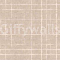 Elegant neutral grid wallpaper for nursery walls, GD8458