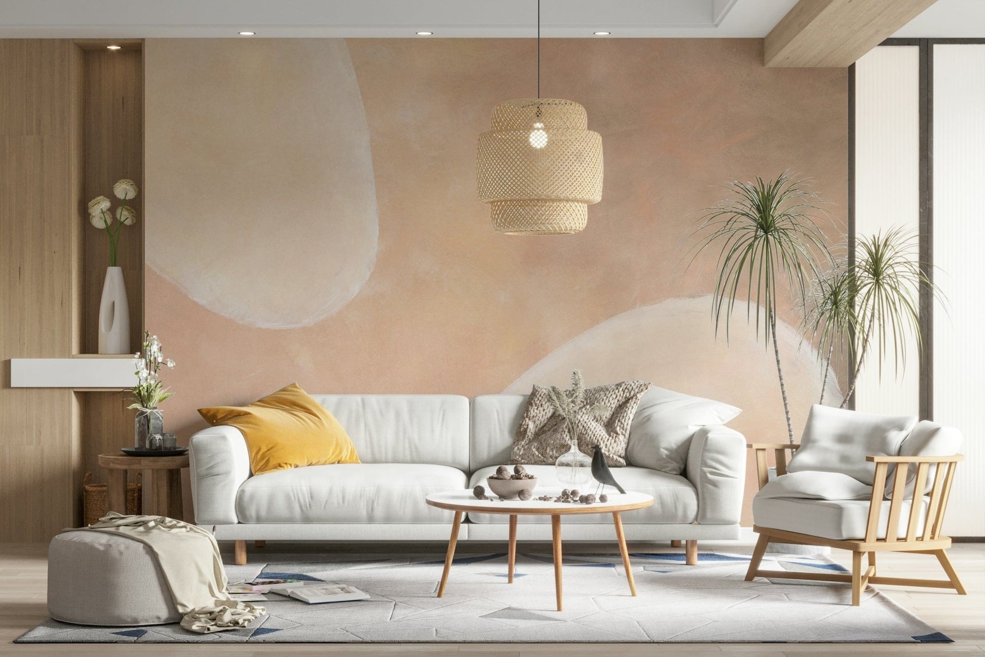 Soft mist abstract neutral wallpaper GD265

