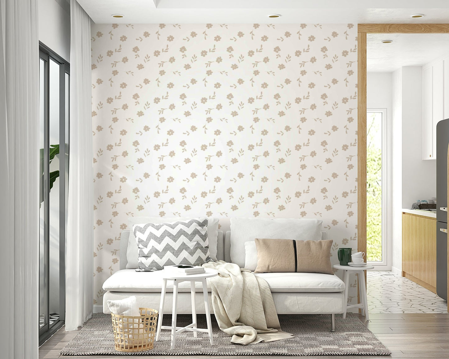 Neutral Petals Wallpaper⁠
