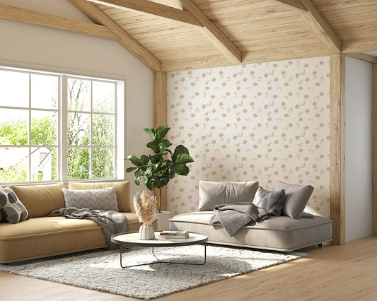 Neutral Petals Wallpaper⁠