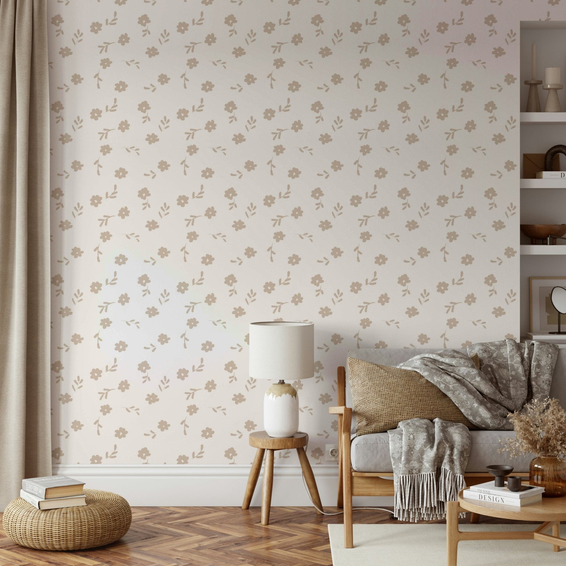 Neutral Petals Wallpaper⁠