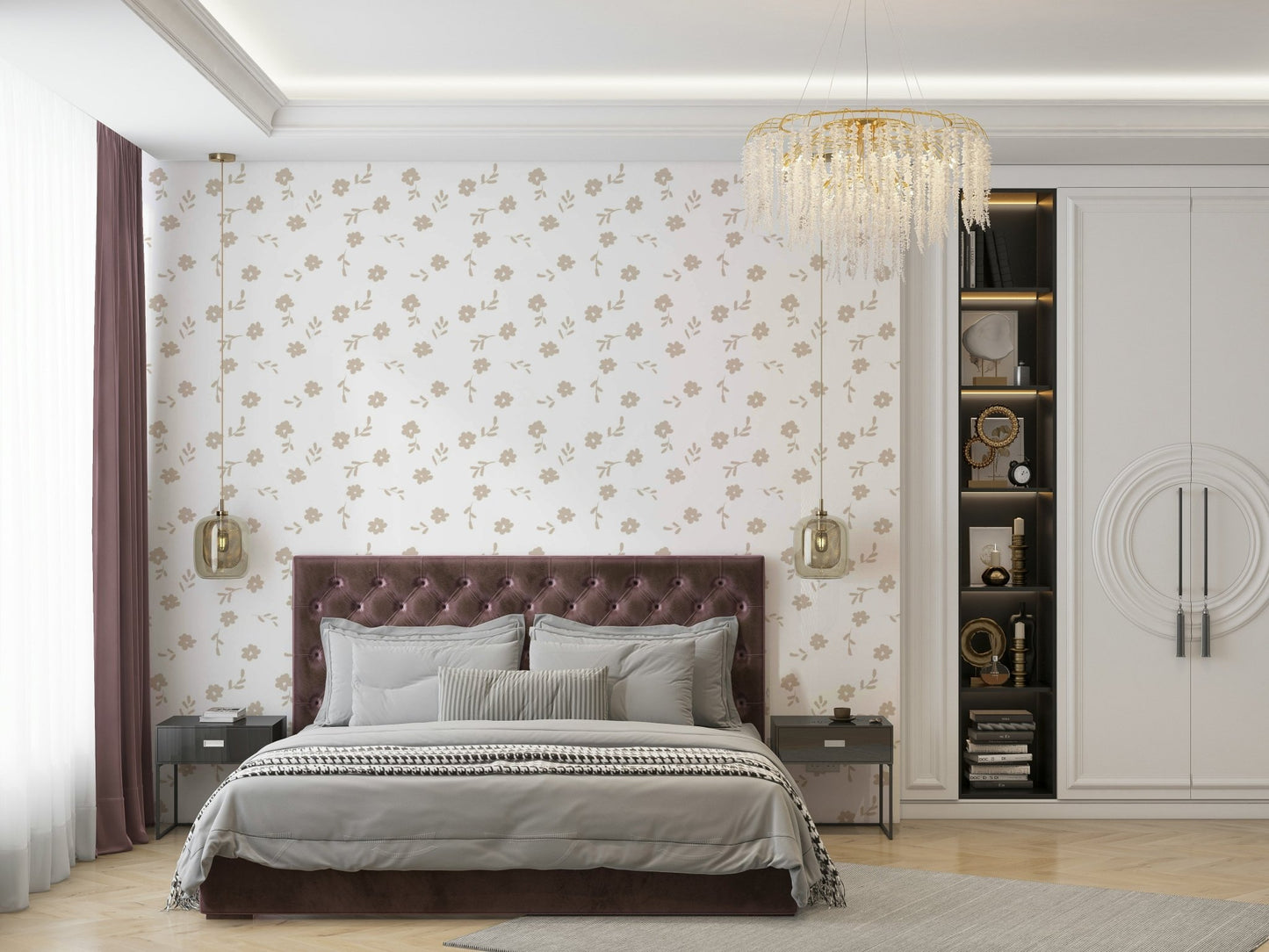 Neutral Petals Wallpaper⁠