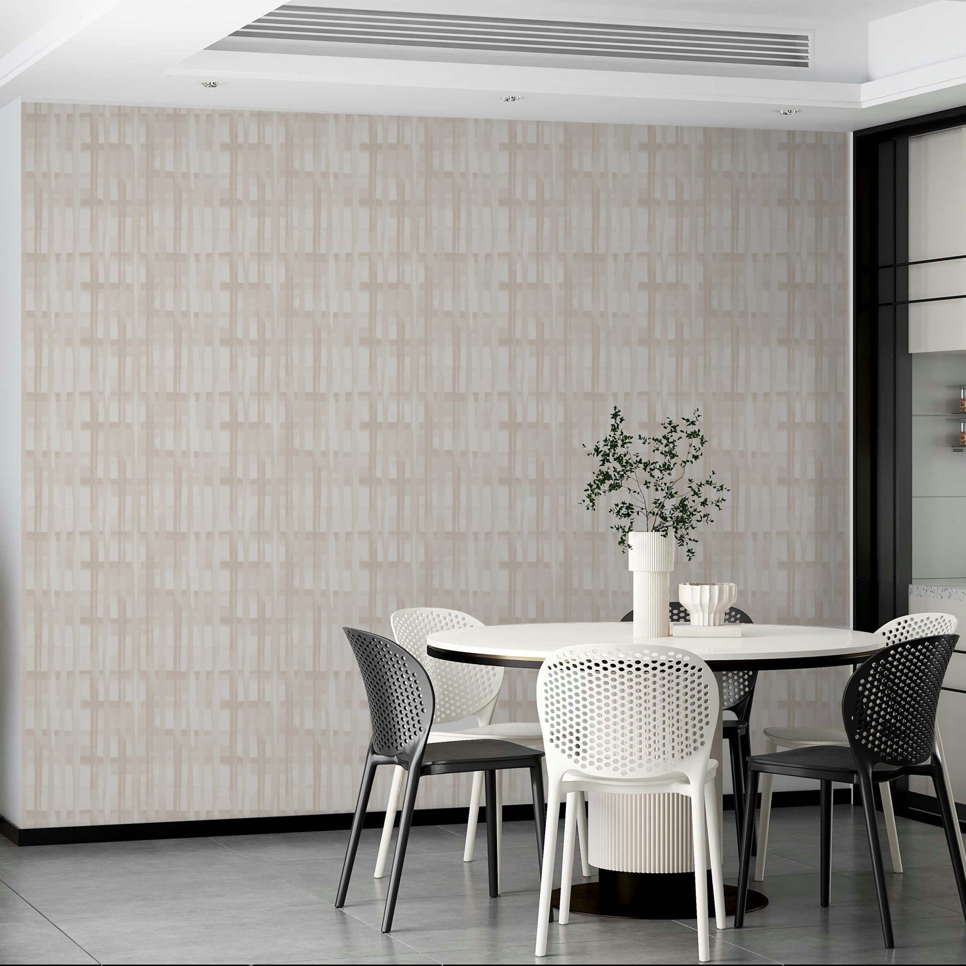 Neutral Plaid Wallpaper⁠