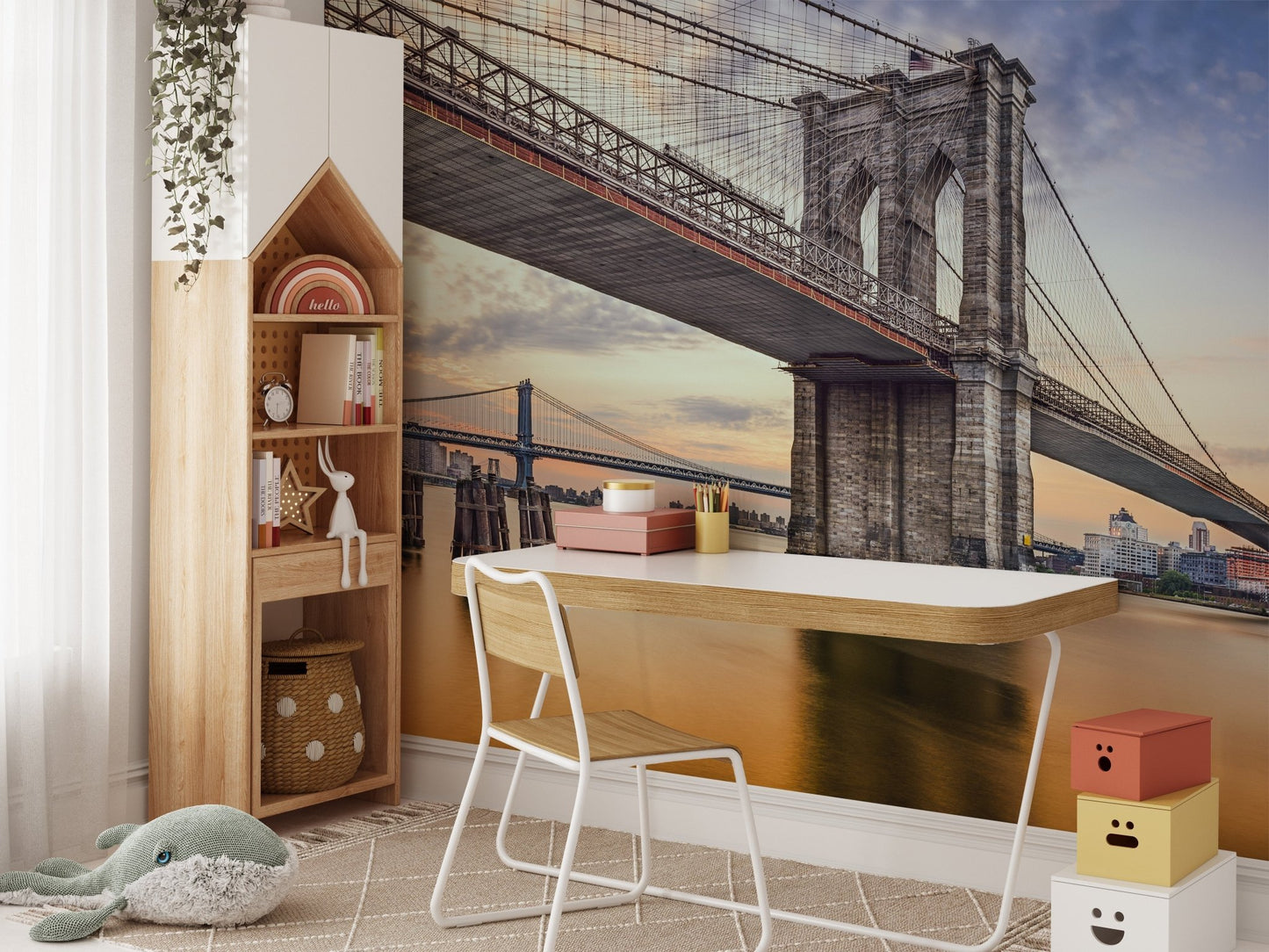 brooklyn bridge wallpaper mural B150