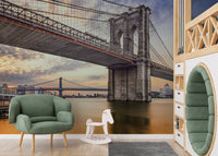 brooklyn bridge mural wallpaper B150