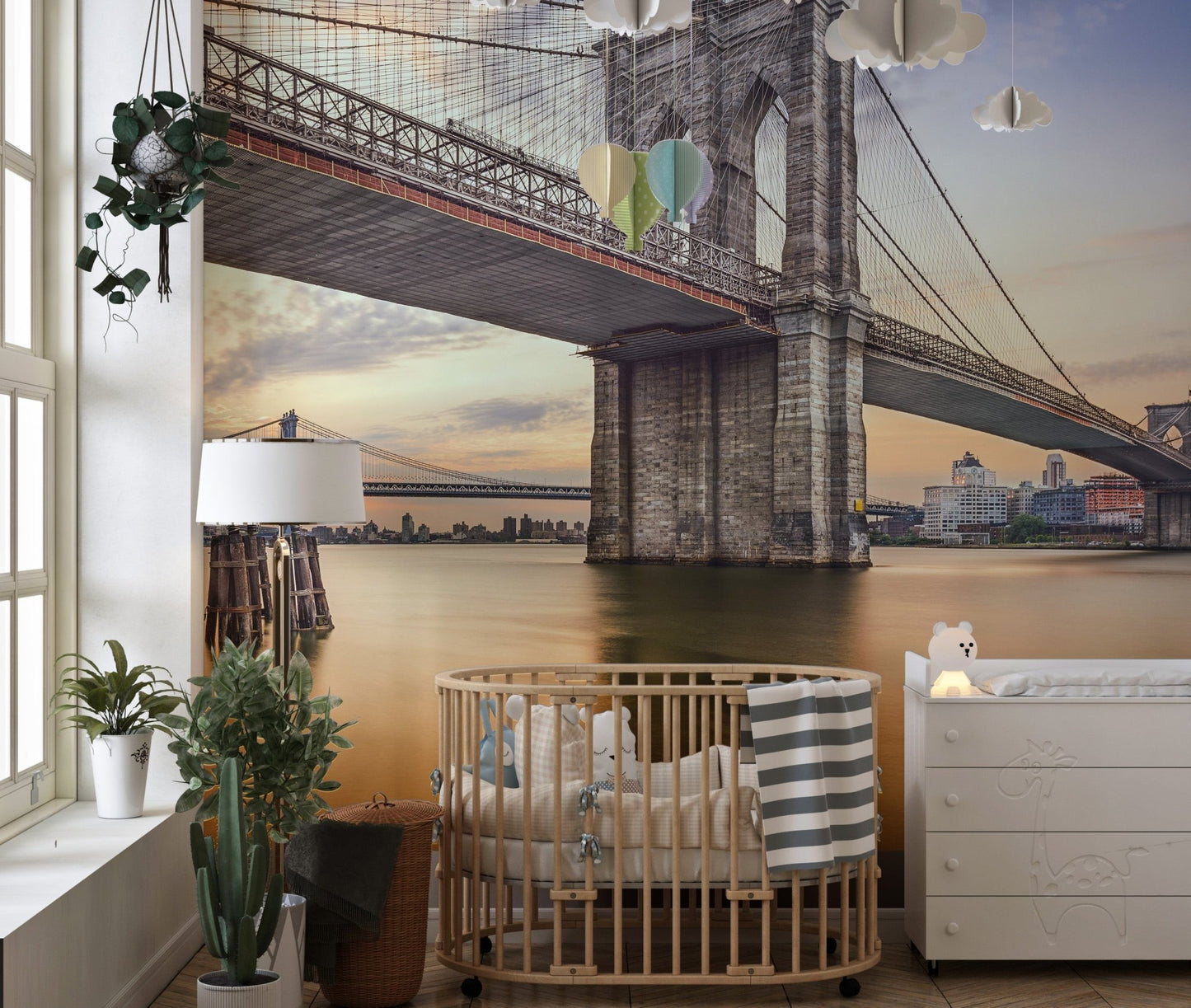 brooklyn bridge removable peel and stick wallpaper B150