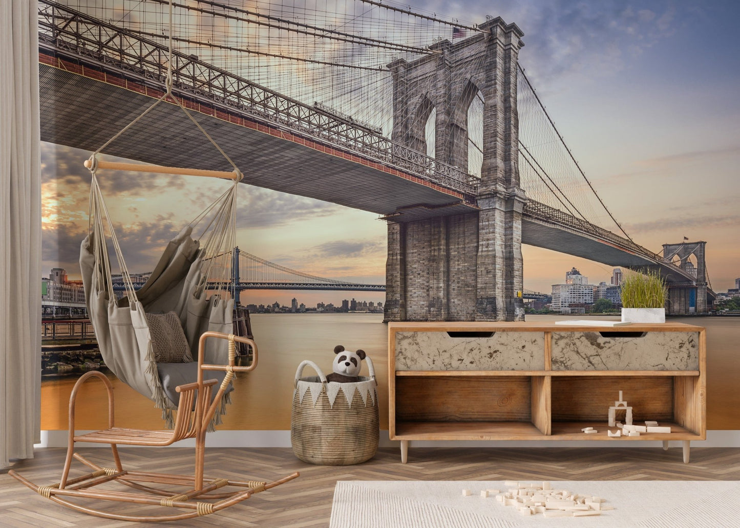 Brooklyn Bridge New York City Wallpaper Murals - Giffywalls B150