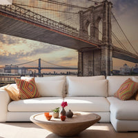 brooklyn bridge peel and stick removable wallpaper B150