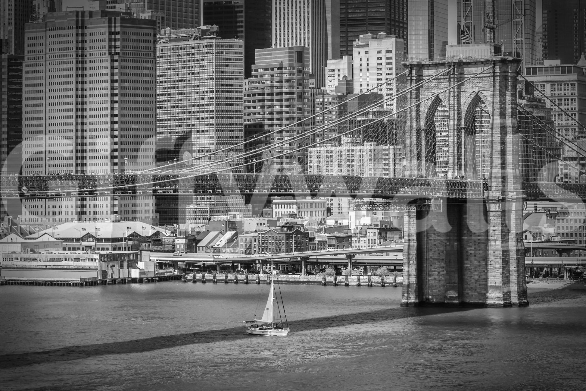 New York mural for office or living room walls

