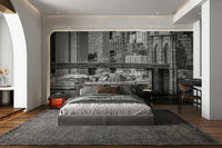 Manhattan skyline mural wallpaper in daylight

