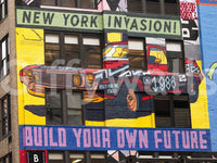 New York Invasion Mural showcasing city hustle and energy