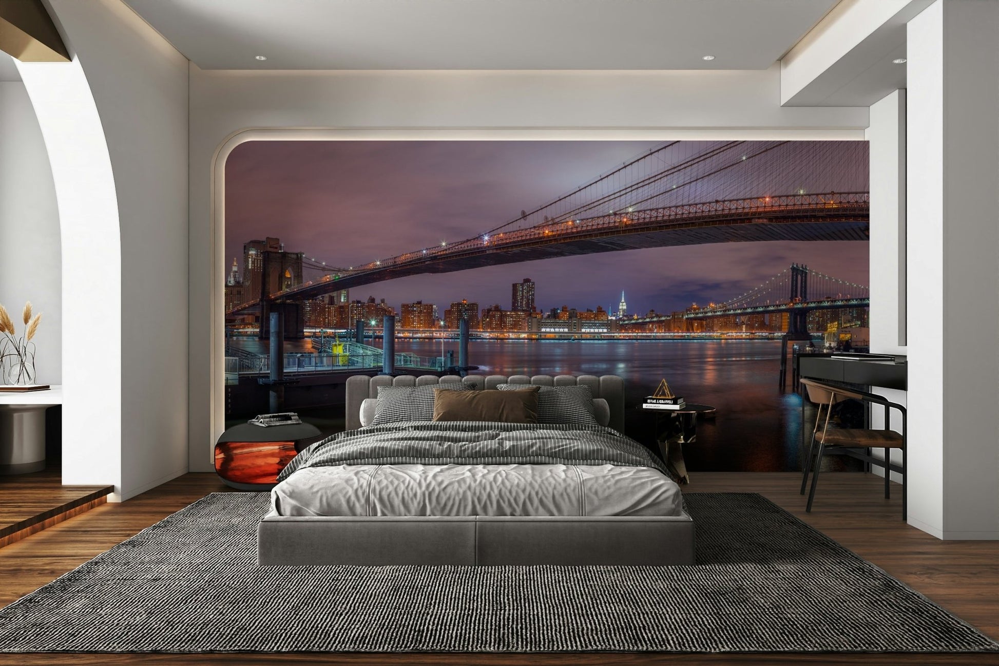 The composition shows a wide view of the city.

