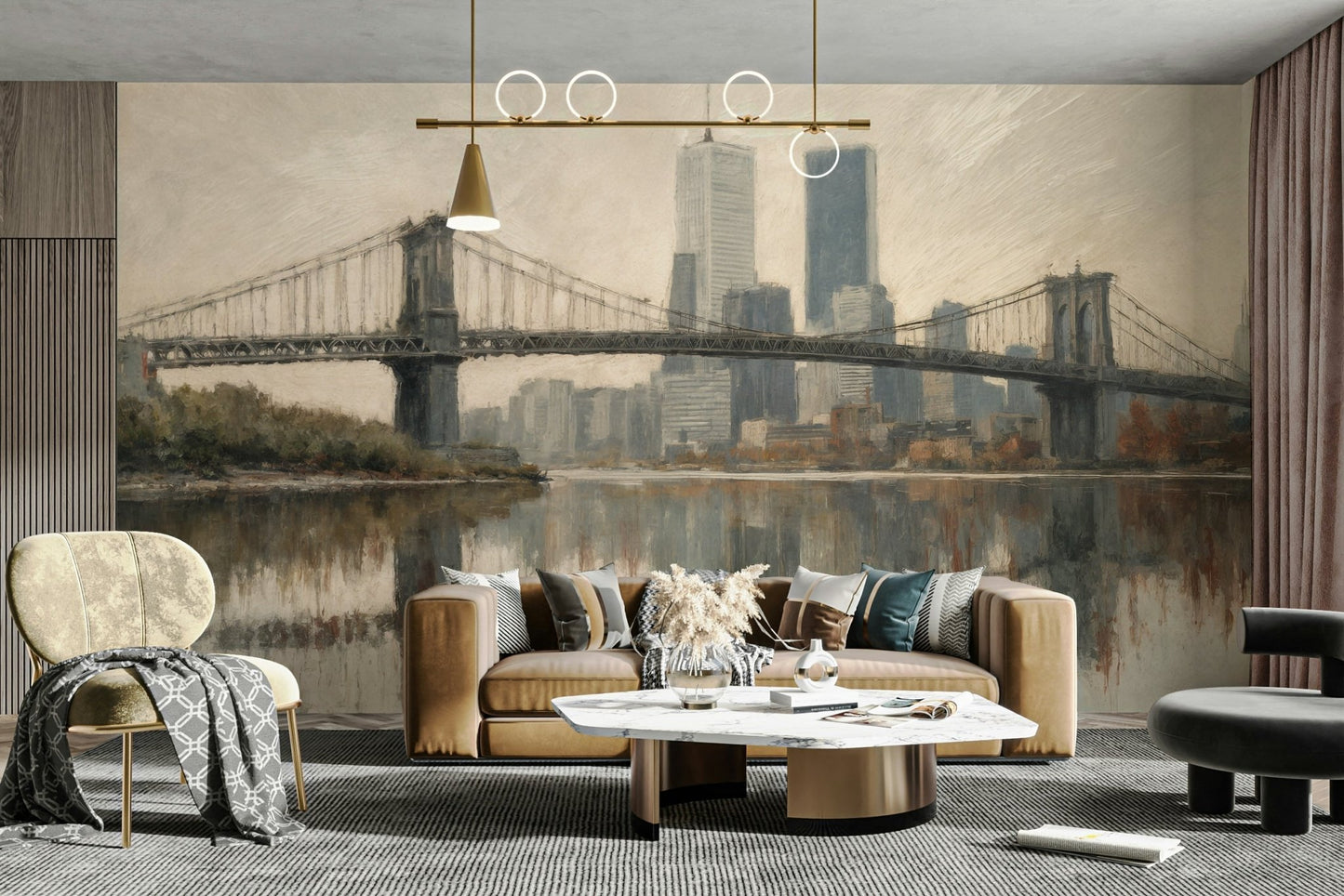 This piece is ideal for a living room, an office, or a modern bedroom.
