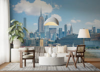 New York Skyline View Wall Mural