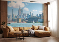 New York Skyline View Wall Mural