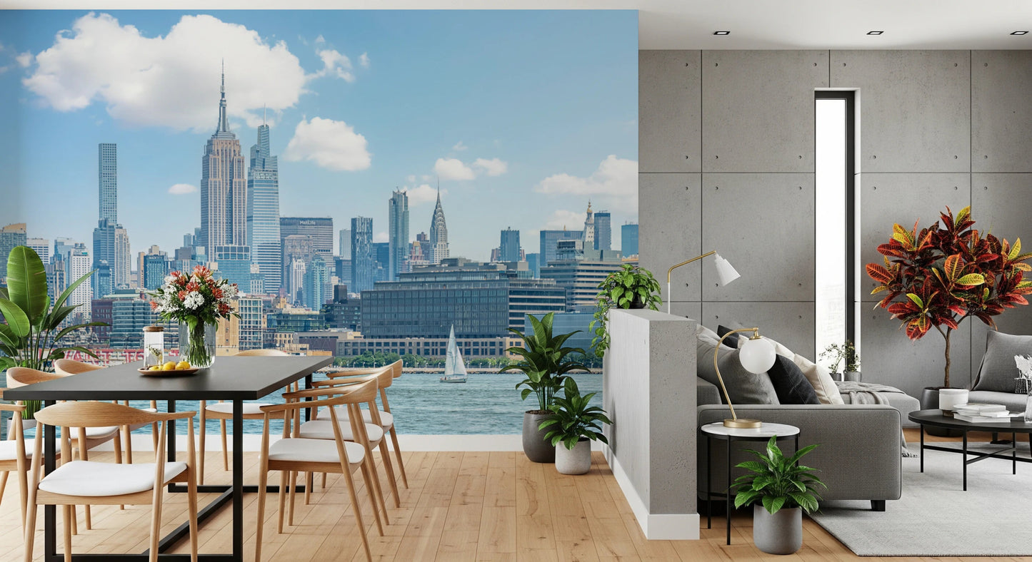 New York Skyline View Wall Mural