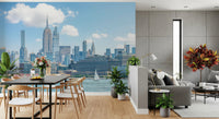 New York Skyline View Wall Mural