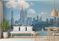 New York Skyline View Wall Mural