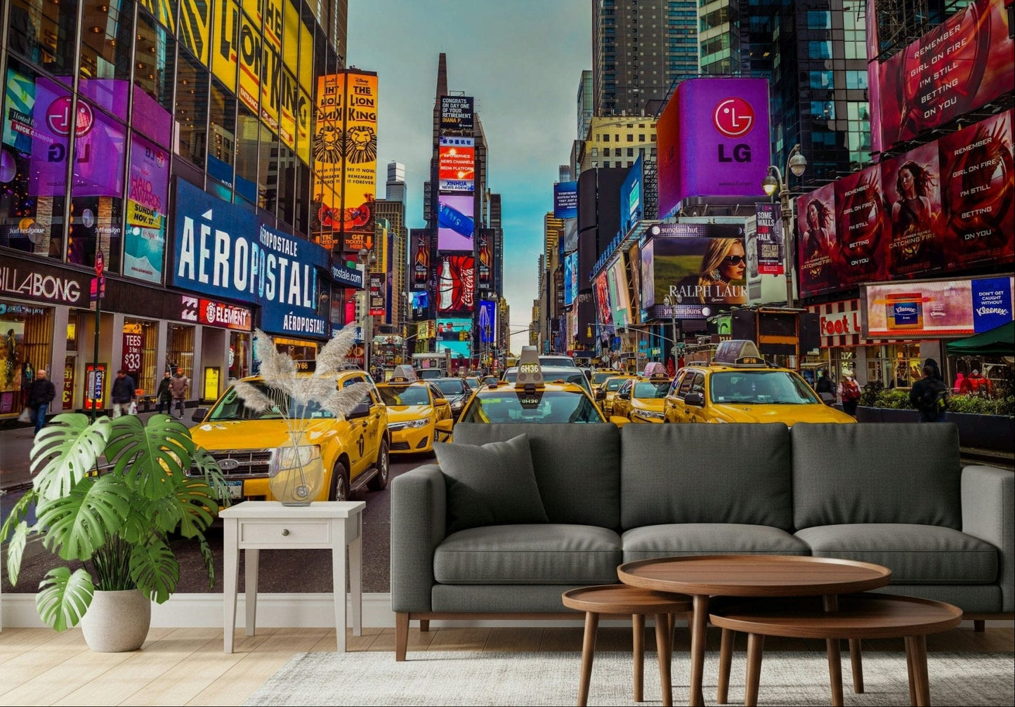 New York's urban pulse wallpaper showing a panoramic evening metropolitan view.