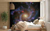 Interstellar NGC Galaxy glowing constellation wallpaper