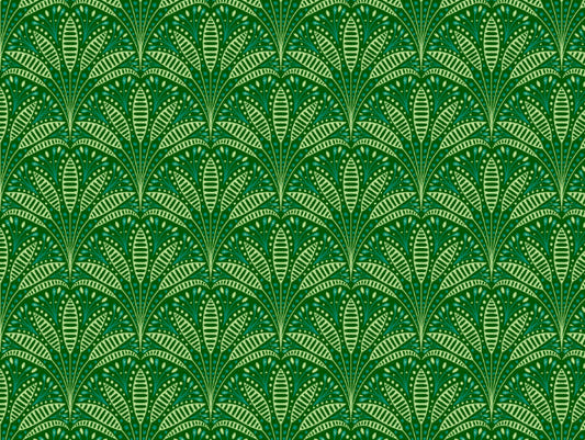 Artdeco Green Palm Wallpaper