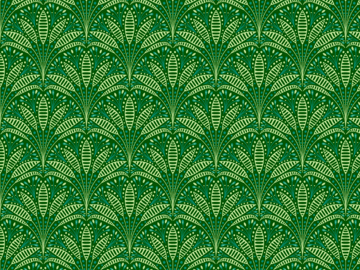 Artdeco Green Palm Wallpaper