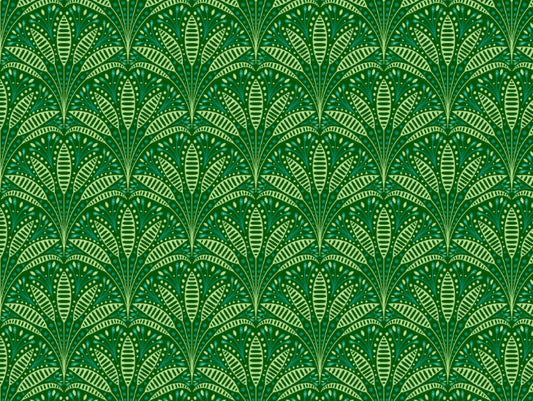 Artdeco Green Palm Wallpaper