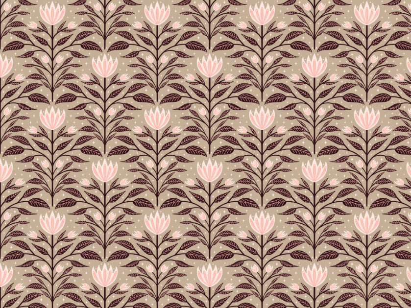 Diamond Bloom Large Wall Mural in your room — zoomed