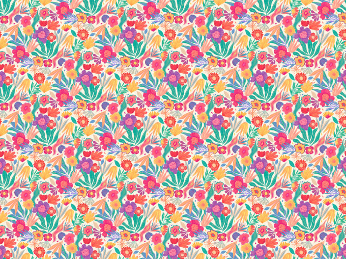 Exotic Blooms Wallpaper Mural
