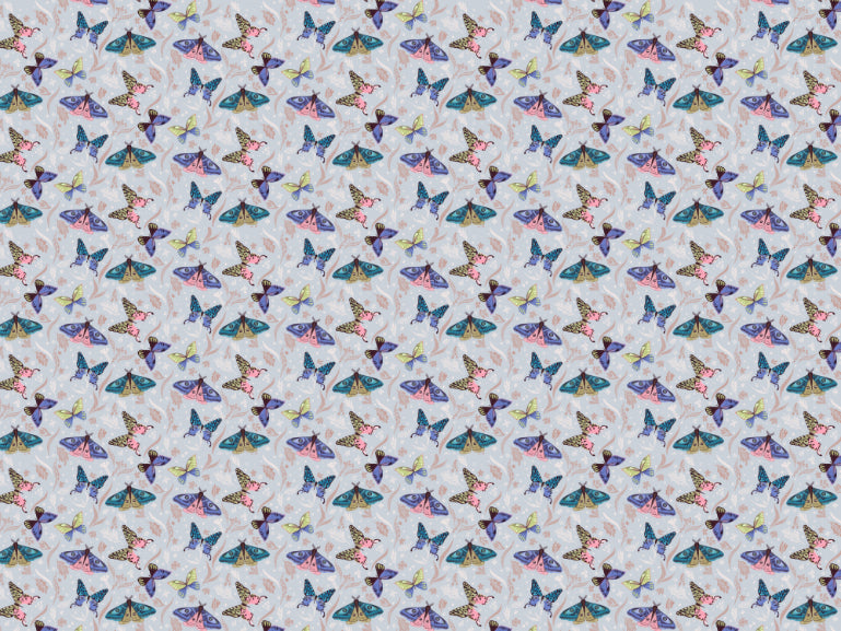 Colorful Butterfly Pattern Wallpaper Mural
