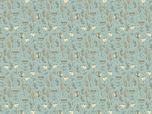 Naive Blooms Wallpaper