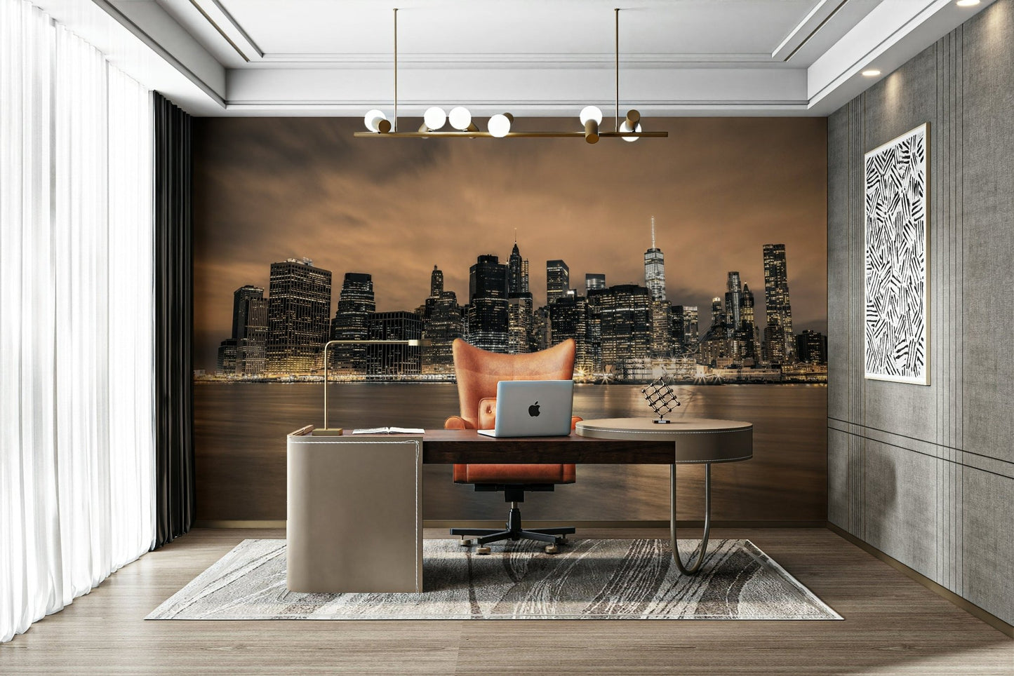 The wallpaper for walls being admired in a home., GD4614