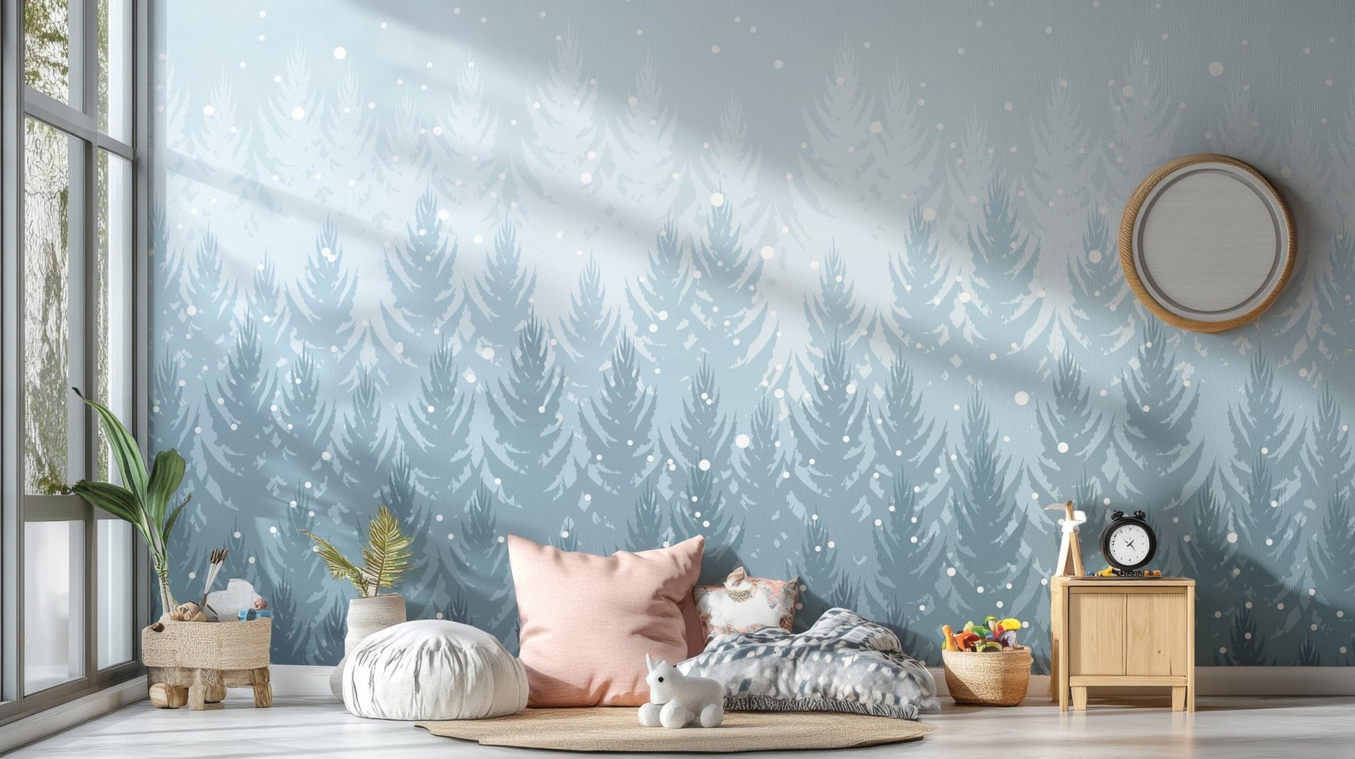 Winter Pines Forest Wallpaper - Giffywalls