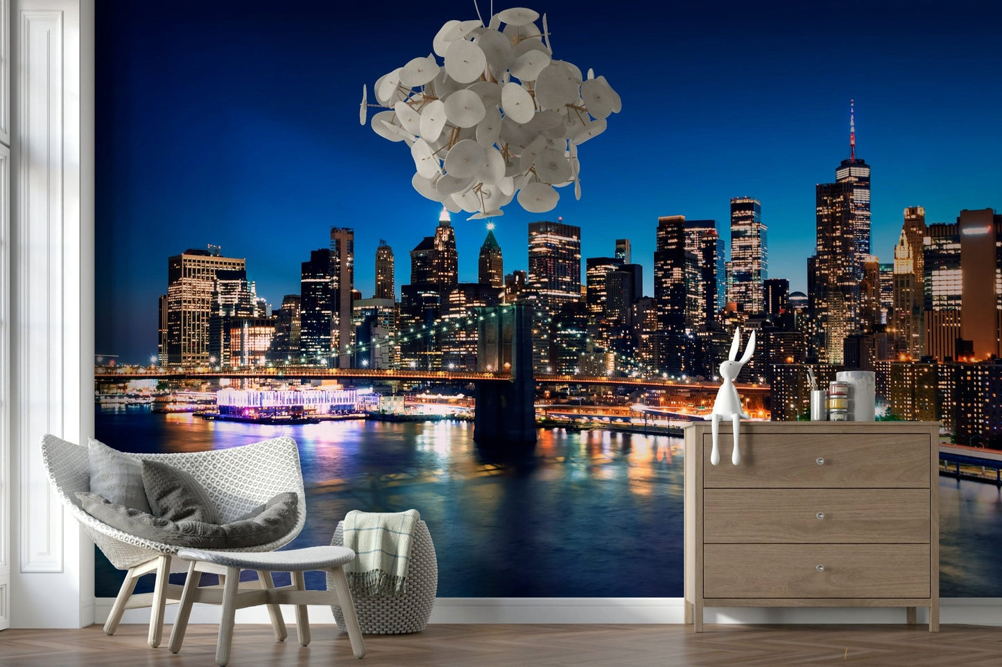 Night Metropolis Wall Mural