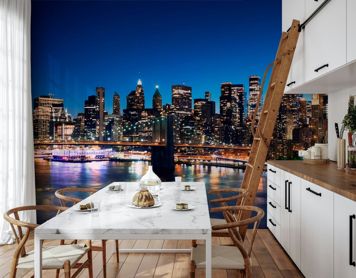 Night Metropolis Wall Mural