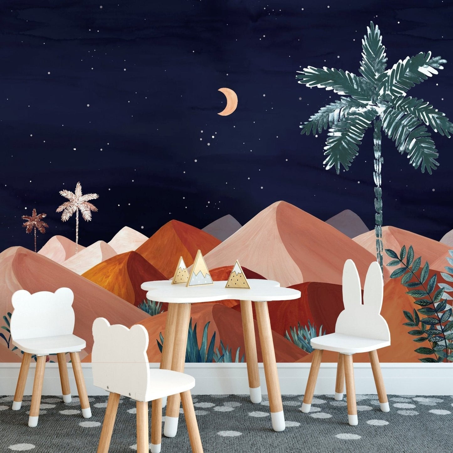 Night Time Oasis Wall Mural - Giffywalls, C92
