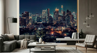 Nightfall Metropolis wallpaper for a sleek professional lounge area., GD7618