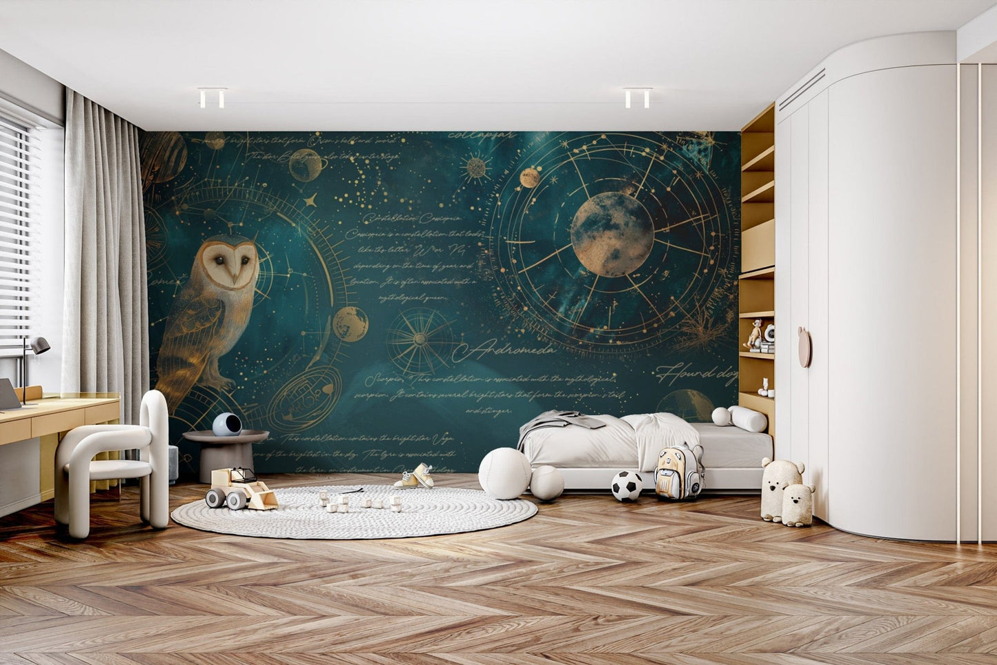 Nocturnal Navigator Celestial Wallpaper