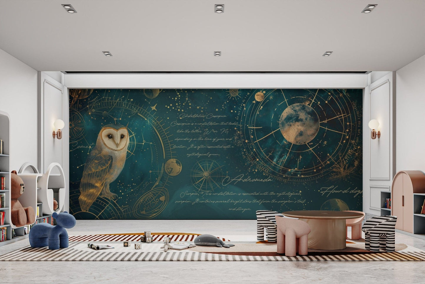 Nocturnal Navigator Celestial Wallpaper