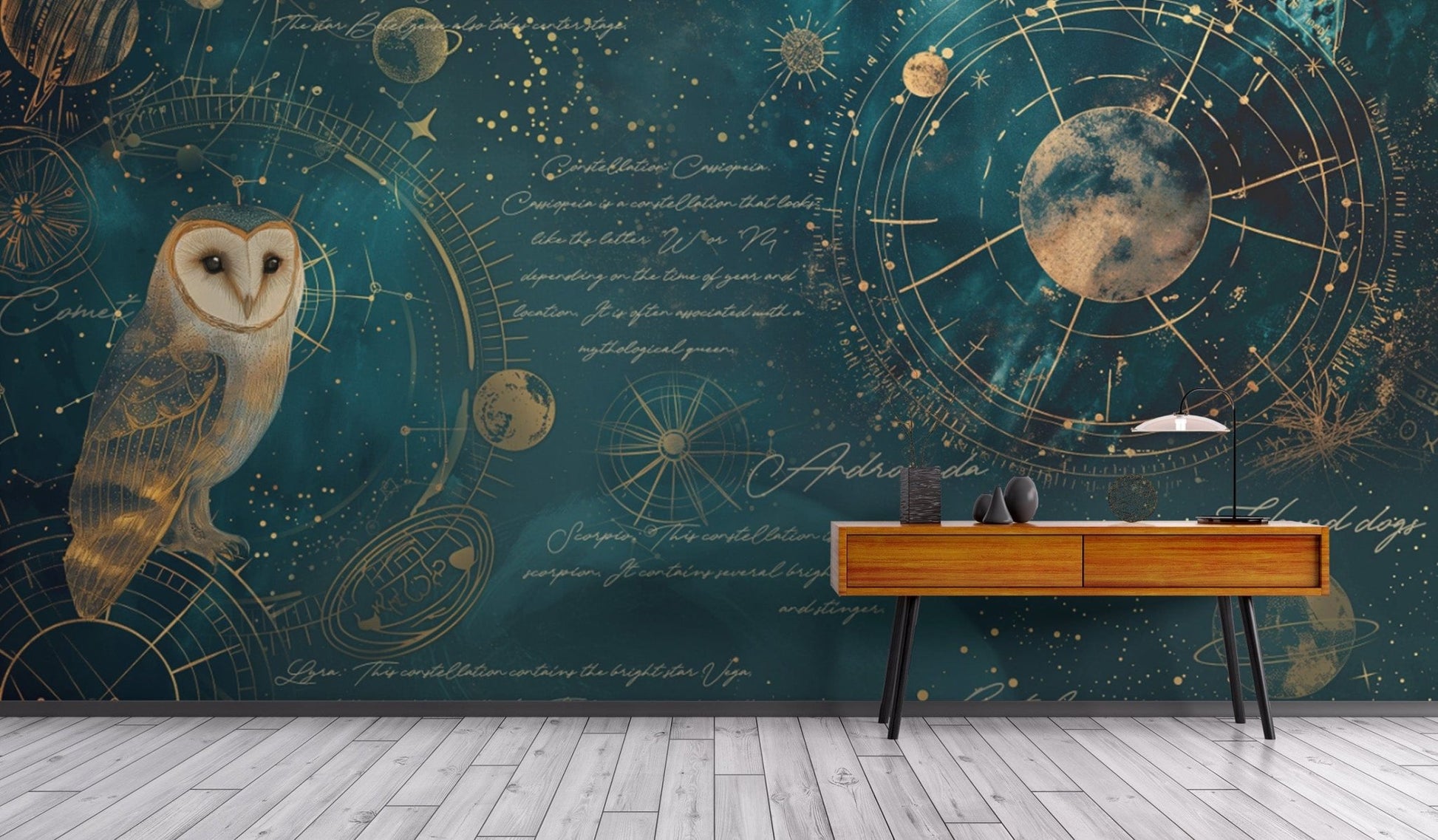 Nocturnal Navigator Celestial Wallpaper
