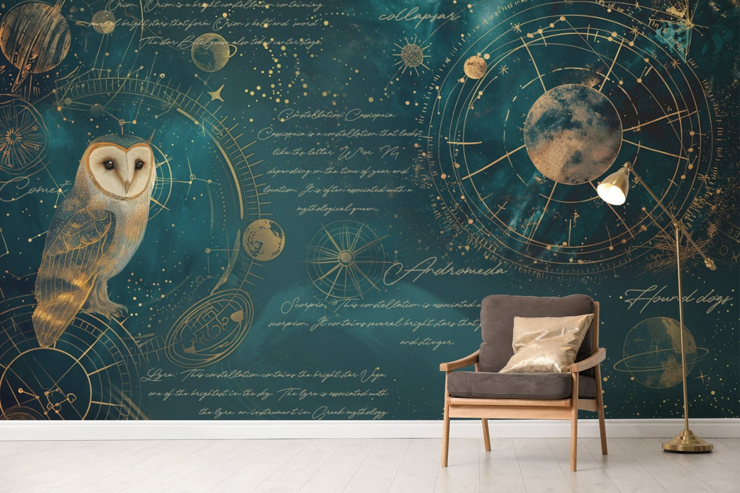 Nocturnal Navigator Celestial Wallpaper