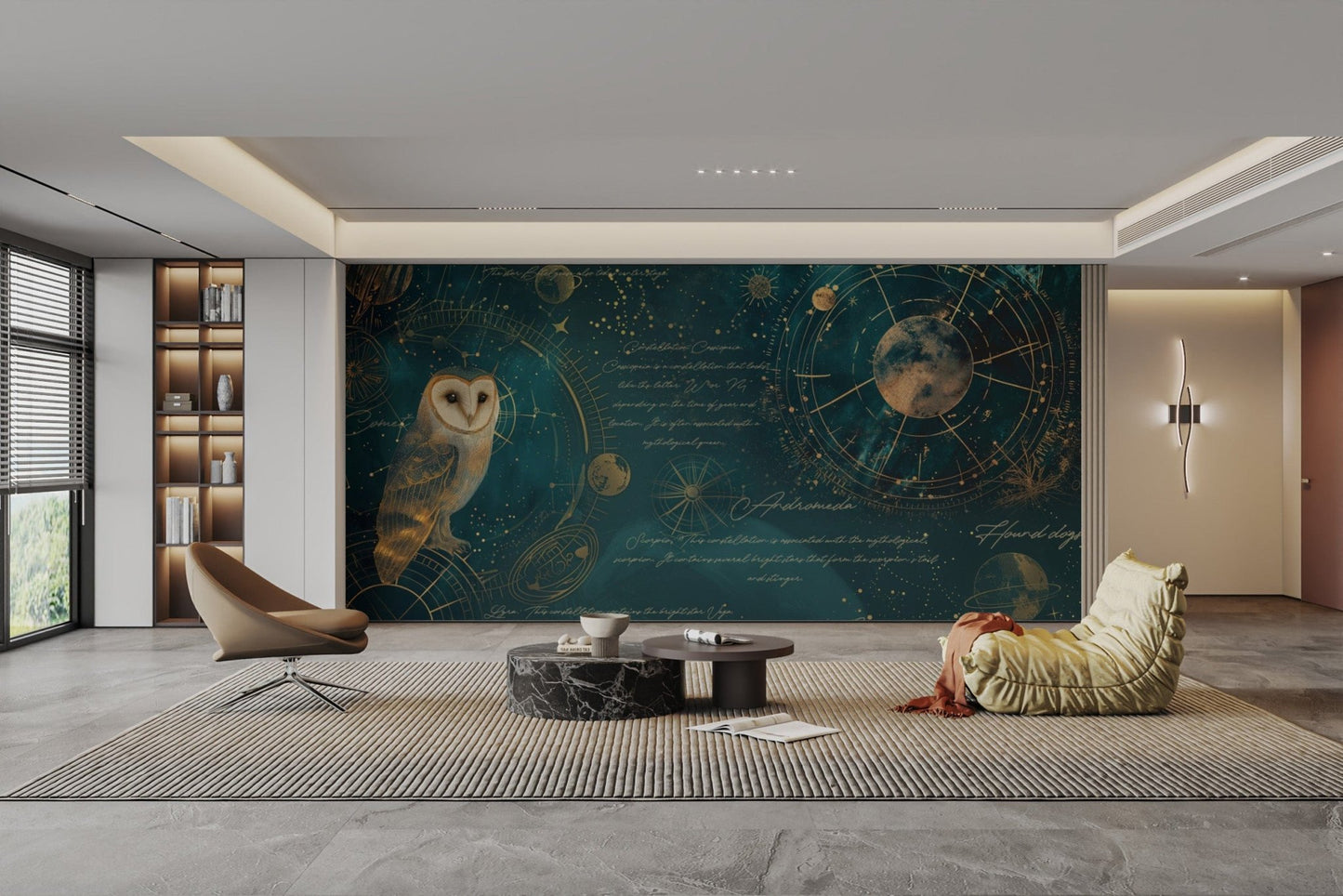 Nocturnal Navigator Celestial Wallpaper