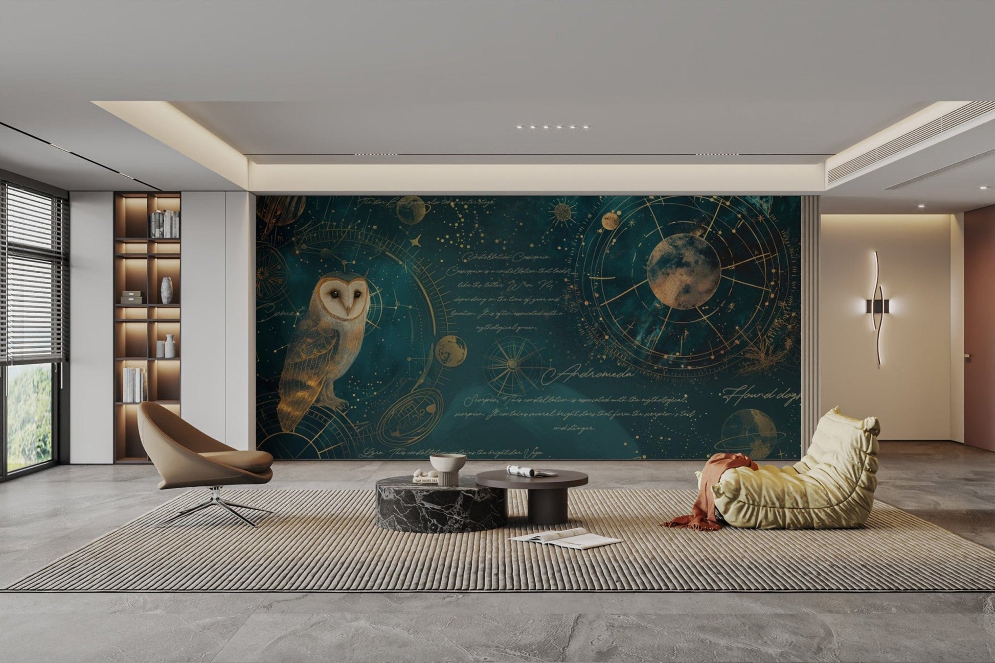 Nocturnal Navigator Celestial Wallpaper
