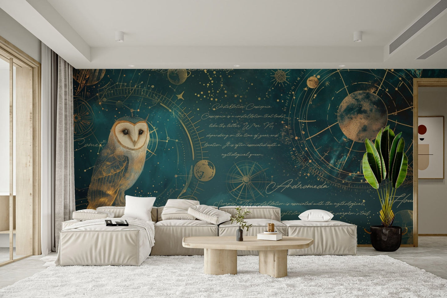 Nocturnal Navigator Celestial Wallpaper