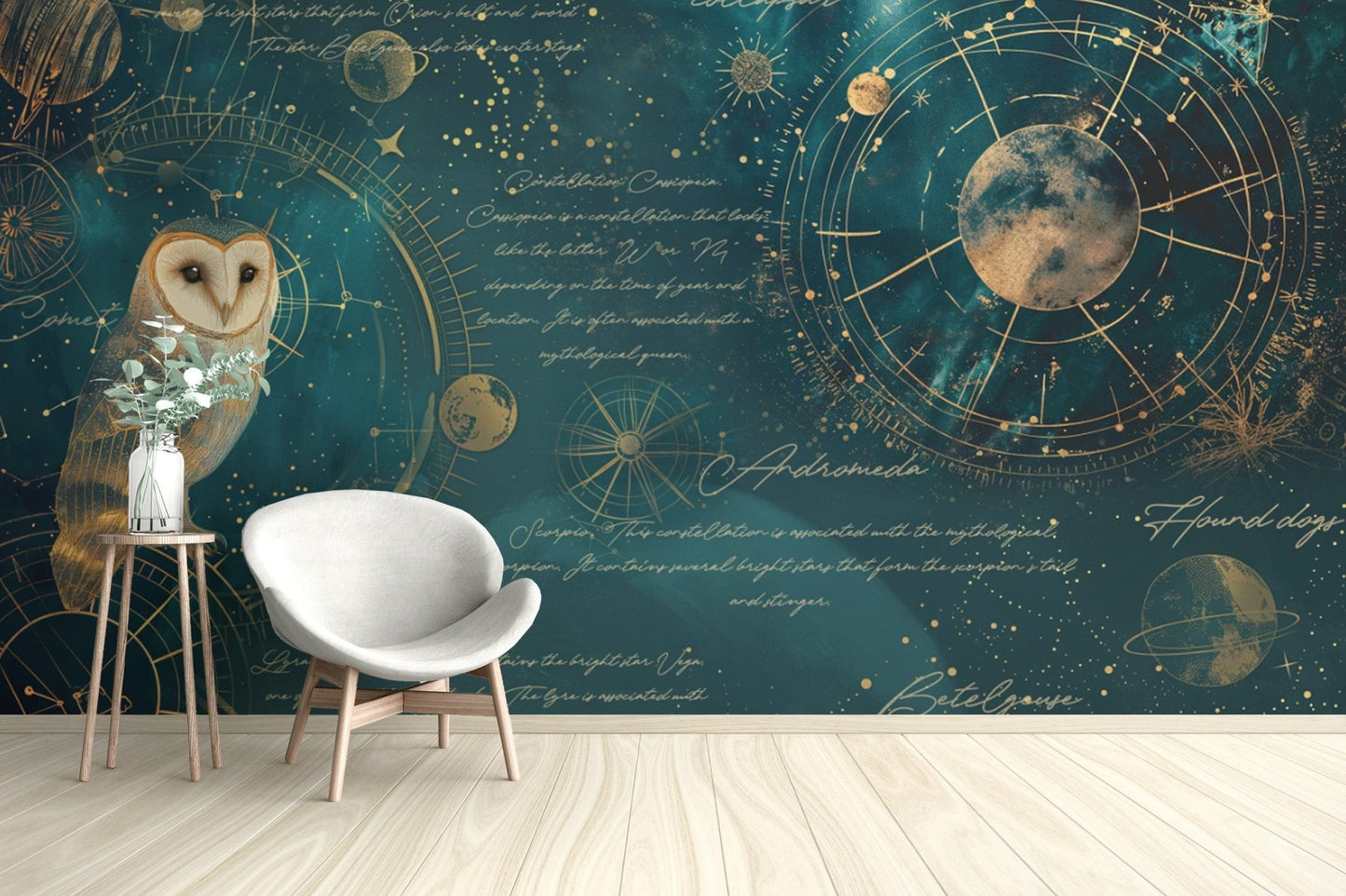 Nocturnal Navigator Celestial Wallpaper